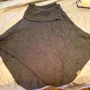 Handmade wool poncho
